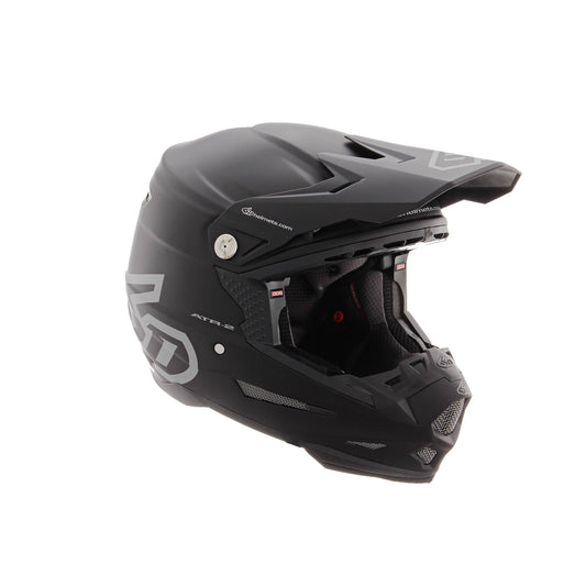 6d Atr-2y Solid Youth Helmet (Large, Gloss White)