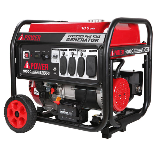 A-Ipower Ap10000e 14hp 10,000-W Portable Gas Powered Generator W/ Electric Start